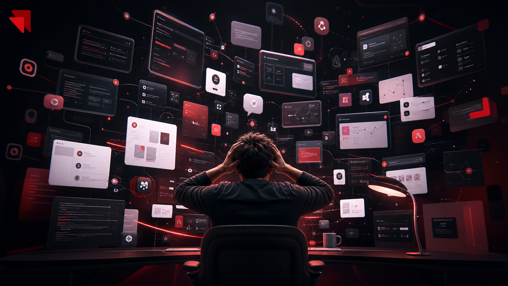 Founder overwhelmed by too many AI coding tool dashboards and overlapping product builder panels